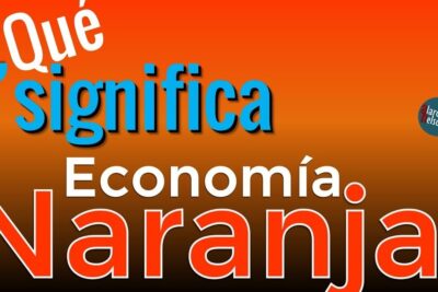 Imagen con texto grande preguntando qué significa Economía Naranja, ideal para explicar que es la economia naranja ejemplos.