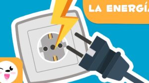Ilustración de enchufe, toma de corriente y rayo que representa que es la energia renovable