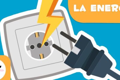 Ilustración de enchufe, toma de corriente y rayo que representa que es la energia renovable