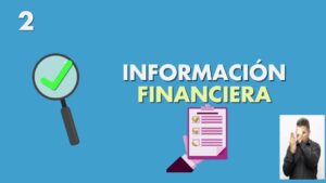 Infografía que explica que es una auditoria financiera basica con lupa, lista de verificación y texto 'Información financiera'