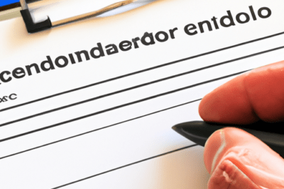 Mano con bolígrafo sobre un portapapeles y formulario que sugiere que hacer cuando este certificado o uno de los de la cadena ha caducado