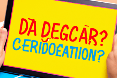 Tablet con pantalla amarilla y letras rojas y azules que pregunta que hacer si mi certificado digital ha caducado