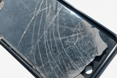 Teléfono con pantalla rota y carcasa dañada que pasa si la cobertura de mi iphone esta caducada