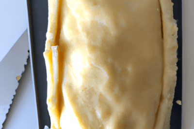 Masa de hojaldre cruda rectangular y sellada sobre bandeja, que pasa si la masa de hojaldre esta caducada