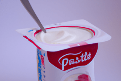 Envase de yogur abierto con cuchara que pasa si me como un yogur caducado