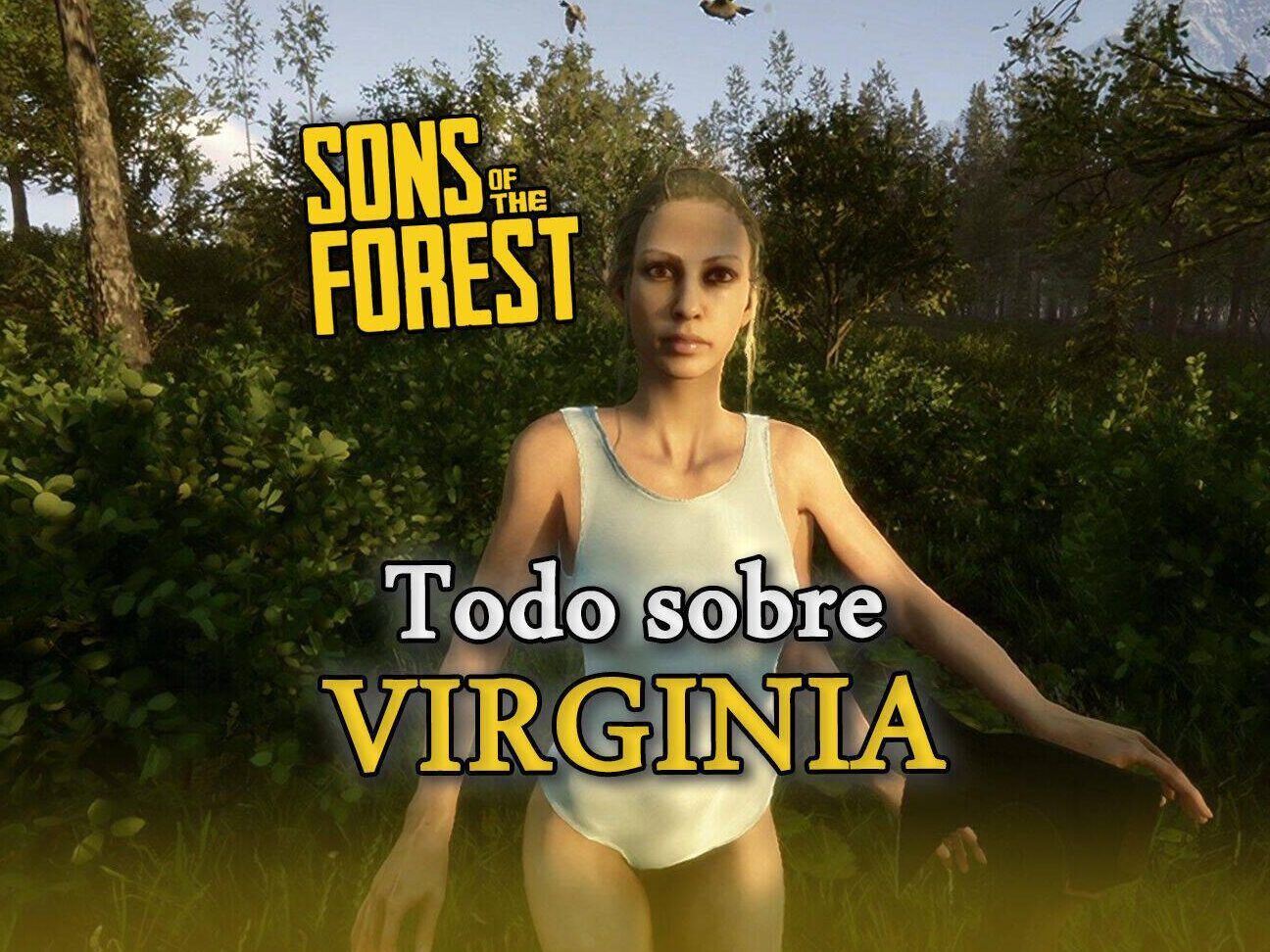 Personaje Virginia en el bosque del juego Sons of the Forest, recurso visual relacionado con que pasara en sons of the forest final si kelvin muere.
