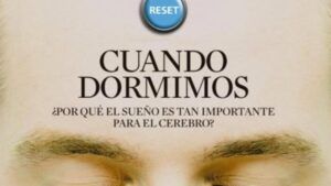 Ojos cerrados y título 'Cuando dormimos' ilustrando por qué el sueño importa y qué significa pegar ojo y por que es importante descansar bien uno