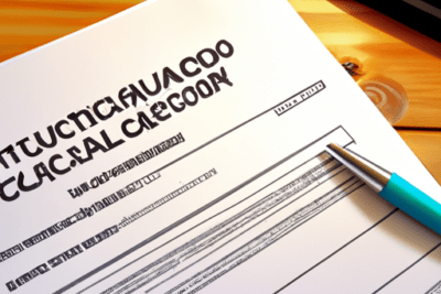Documento impreso con texto parcial y bolígrafo junto a un teclado que representa que significa tener el certificado de facturacion electronica facturae caducado
