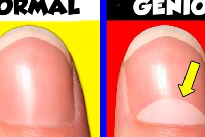 Comparación de dos uñas marcadas como NORMAL y GENIO con flecha señalando la lunula que significa xd descubre el verdadero significado de esta expresion
