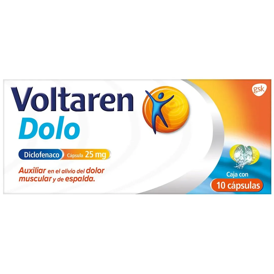 Que sucede si inhalas gas de zinc descubre sus efectos aqui Caja de Voltaren Dolo diclofenaco en cápsulas para alivio del dolor muscular y de espalda