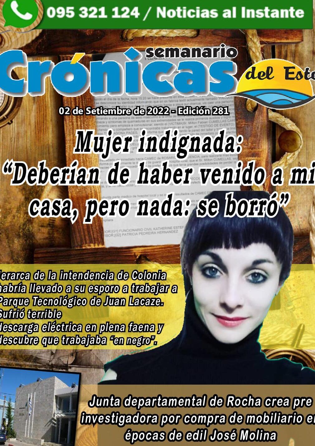 Portada del semanario con titular 'Mujer indignada' y retrato de una mujer, que sucede si juras por alguien y resulta ser mentira descubre la respuesta aqui