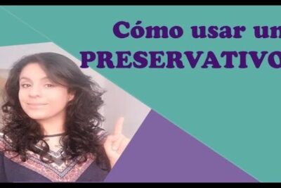 Miniatura con mujer señalando y texto 'Cómo usar un preservativo', adecuada para guías y tampon caducado 1