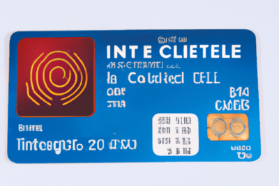 Tarjeta inteligente ha caducado claro codigo 200 que significa y como solucionarlo, tarjeta azul con chip EMV y logotipo de huella en primer plano