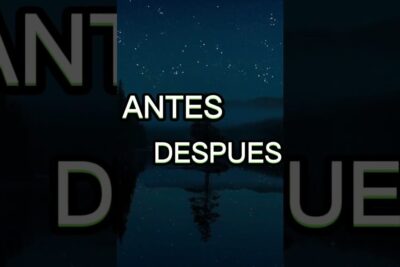 Fondo nocturno estrellado con reflejo en agua y texto central 'ANTES DESPUES', todo lo que necesitas saber sobre que significa pm