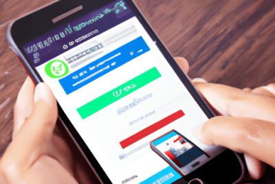 Manos sosteniendo un smartphone con opciones y botones de inicio de sesión, tu sesion ha caducado en facebook como solucionar este problema