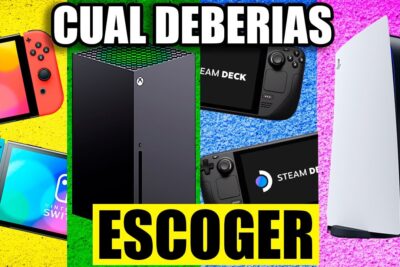 Comparativa de consolas Nintendo Switch, Xbox Series X, Steam Deck y PlayStation 5 con lema 'Cuál deberías escoger' wYVsNoeA k 2